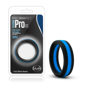 Blush Novelties Performance - Puria Silicone Pro Cock Ring - 1.5 Inch Width - Soft, Pliable For Great Fit - Will Not Roll, Pinch