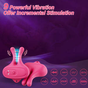 Nipple Toys Vibrator Sex Toys - Vibrating Nipple Clamps Women Sex Toys with 9 Vibration Modes, Magnetic Nipple Stimulation Recha