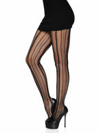 Vintage Pinstripe Net Tights