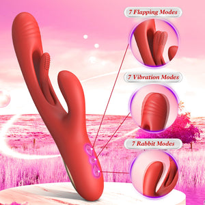Vibrator Dildo Rabbit Sex Toys -LOVENOTE G Spot Vibrator Massager for Women Clitoral Nipple Stimulation, 3 in 1 Sex Toys with 14