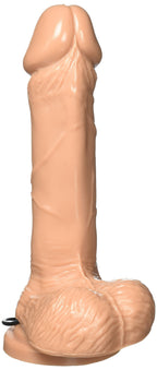 Si Novelties Cock With Balls  Egg And Suction  Brown  7 Inch  16 Ounce