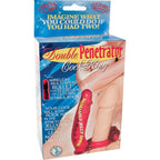 Nasstoys Double Penetrator Cock Ring With Bendable Dildo, Red