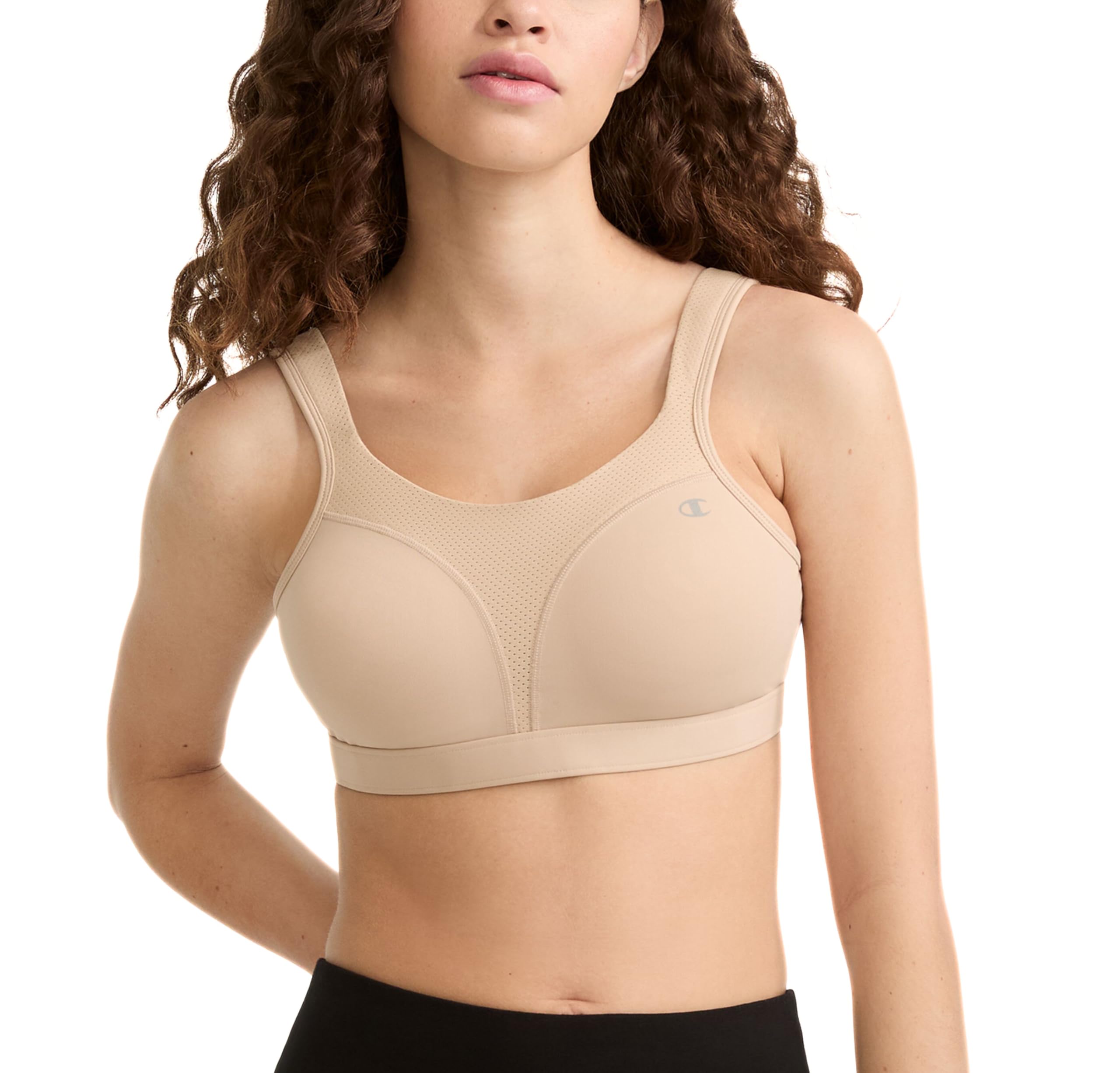 Champion womens Full Support Sports Bra, Nude, 38DD US