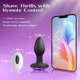 Anal Plug Adult Sex Toy with 10 Rotating & Vibration Settings, Couple Sex Toys Anal Vibrator, Vibrating Butt Plug Sex Toys for M