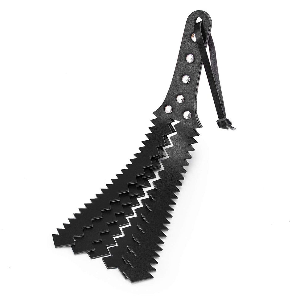 Fetish Leather Spanking Paddles 3 Layers Jagged Bondage Slapping Paddle BDSM Flirting Toys for Couple Sex Factory
