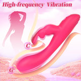 G Spot Vibrator Sex Toys - 2 in 1 Rabbit Vibrators Female Sex Toy for Clitoral G Spot Stimulator, Waterproof Nipple Clitoral Ana