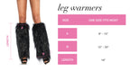 FURRY LUREX LEG WARMERS O/S WH