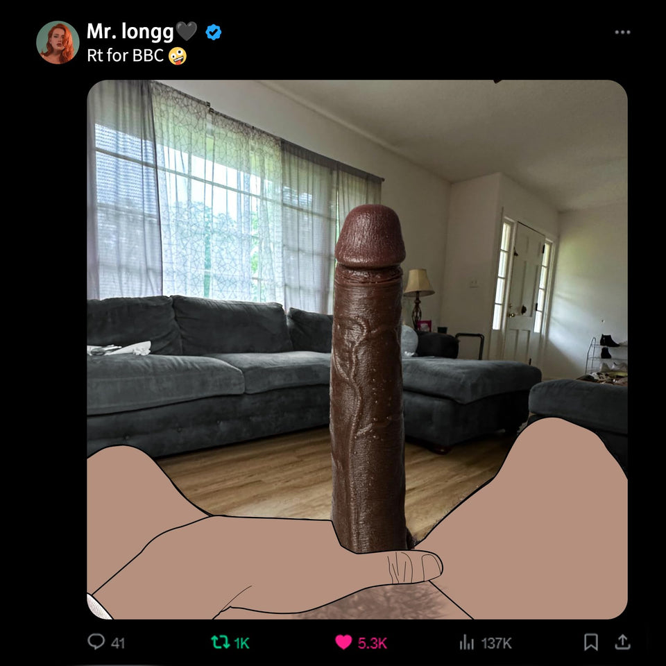 11.8Huge Thick Big Black Dildo - Giant XL Large BBC Dildo with Suction Cup, Soft Real Feel Dual Density Silicone Dildos, Massive