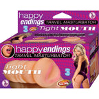 Happy Endings Travel Masturbator Tight Mouth- Flesh