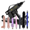 Sex Machine Thrusting Dildo Machine with Realistic Dildos, Fucking Machine for Man with 3XLR Connector,Love Machine for Women,Ad