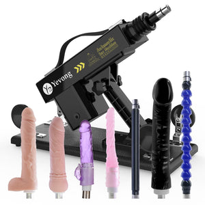 Sex Machine Thrusting Dildo Machine with Realistic Dildos, Fucking Machine for Man with 3XLR Connector,Love Machine for Women,Ad