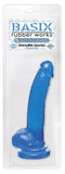 Basix 9-Inch Suction Cup Dong, Blue