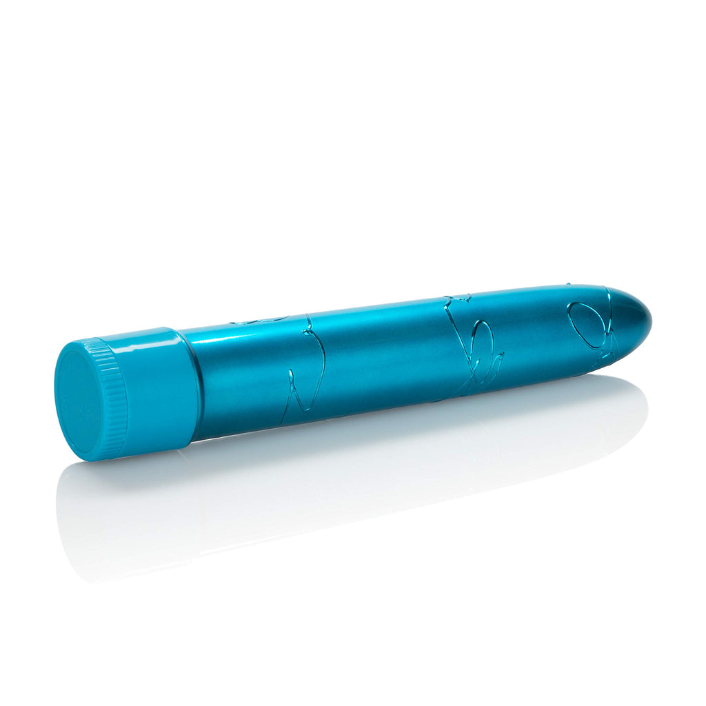 California Exotic Novelties Metallic Massager 6.5In Blue