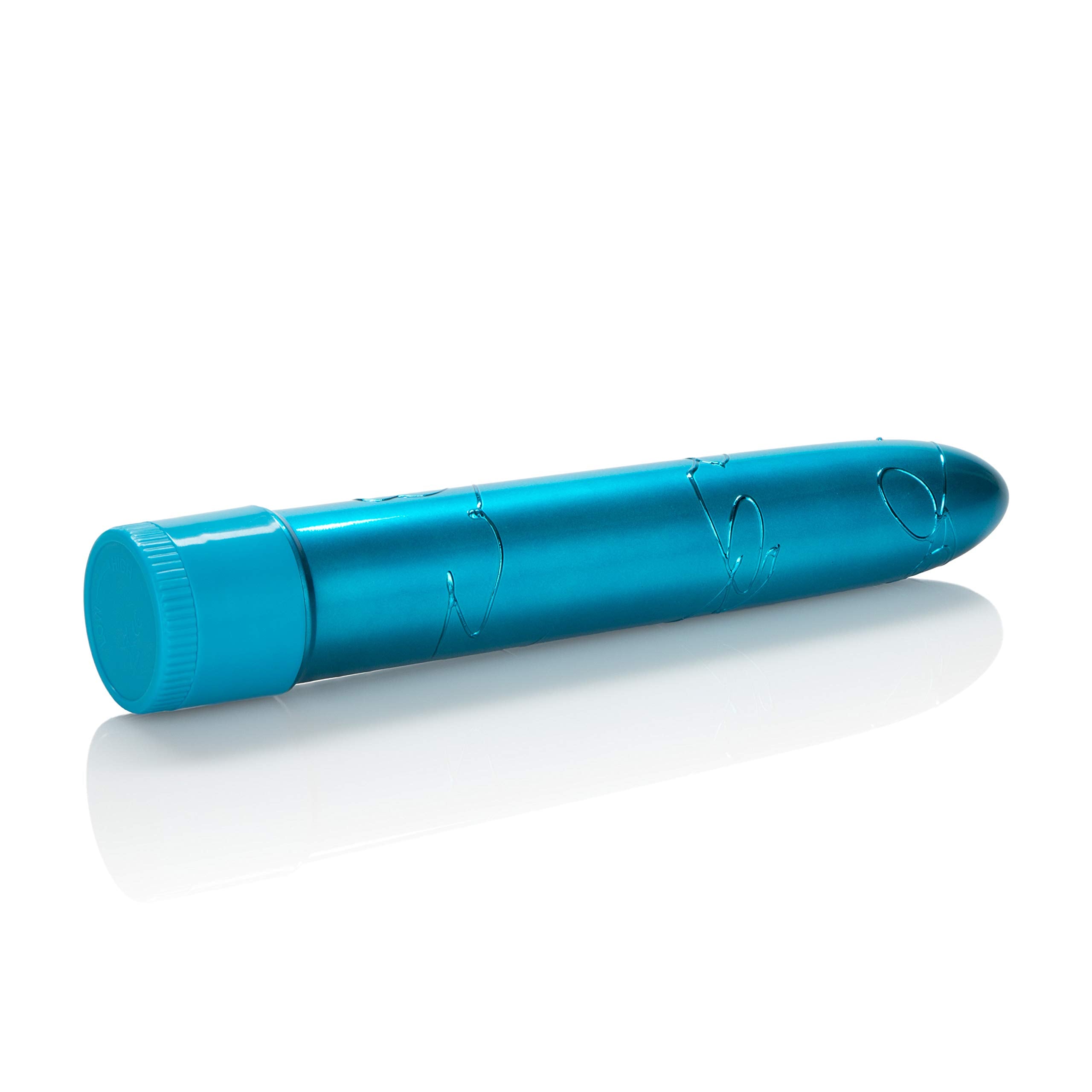 California Exotic Novelties Metallic Massager 6.5In Blue