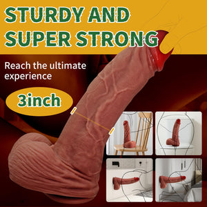 3.0 '' Diameter 12 INCH Huge Realistic Lifelike Silicone Dildo, Huge Size Monster Dildo with Powerful Suction Cup for Men Women