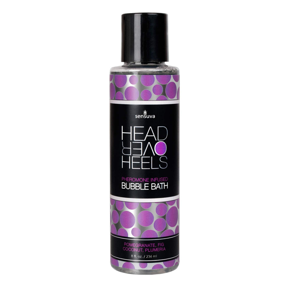 (D) Head Over Heels Bubble Bat Pomegranate Fig Coconut Plumeria 8Oz