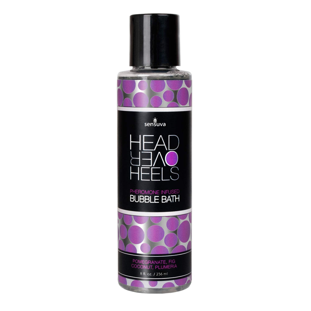 (D) Head Over Heels Bubble Bat Pomegranate Fig Coconut Plumeria 8Oz