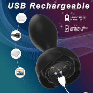 Vibrating Anal Plug Sex Toys-Vibrating Butt Plug with 11 Frequency, Anal Vibrators for Prostate Massager Remote Control Vibratin