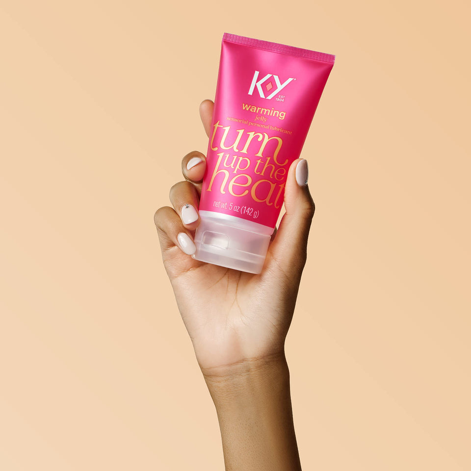 K-Y Warming Jelly Lube, Sensorial Personal Lubricant, Glycol Based Formula, Safe To Use With Latex Condoms, For Men, Women And Couples, 5 Fl Oz (Pack Of 1)