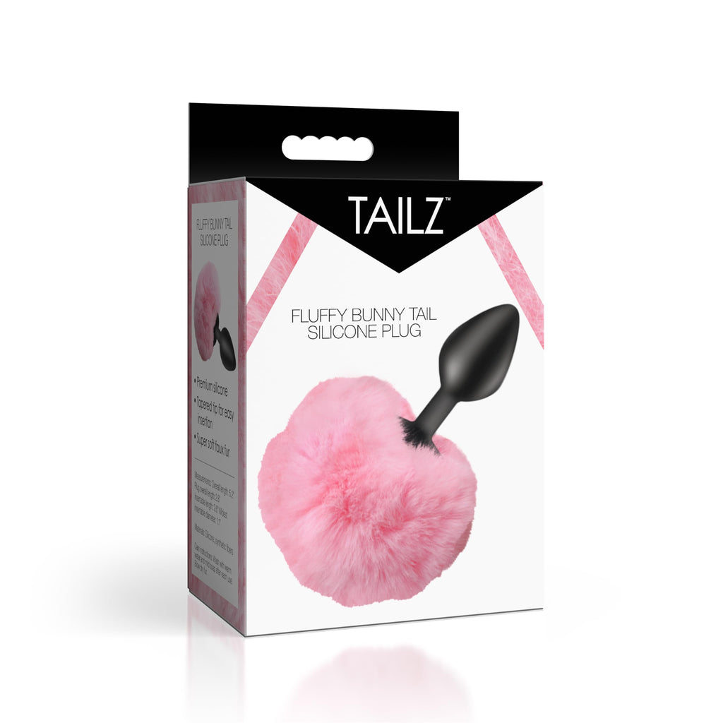 Tailz Fluffy Bunny Tail Sili Plug Pnk