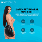 Me You Us Latex Mini Skirt Large