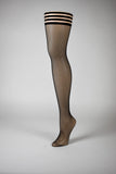 Kixies Lois Black With Back Seam Size B