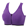 YEYELE Medium Support and Removable Pad Tank Top Racerback Post Surgery Sports Bras for Women Dark Purple