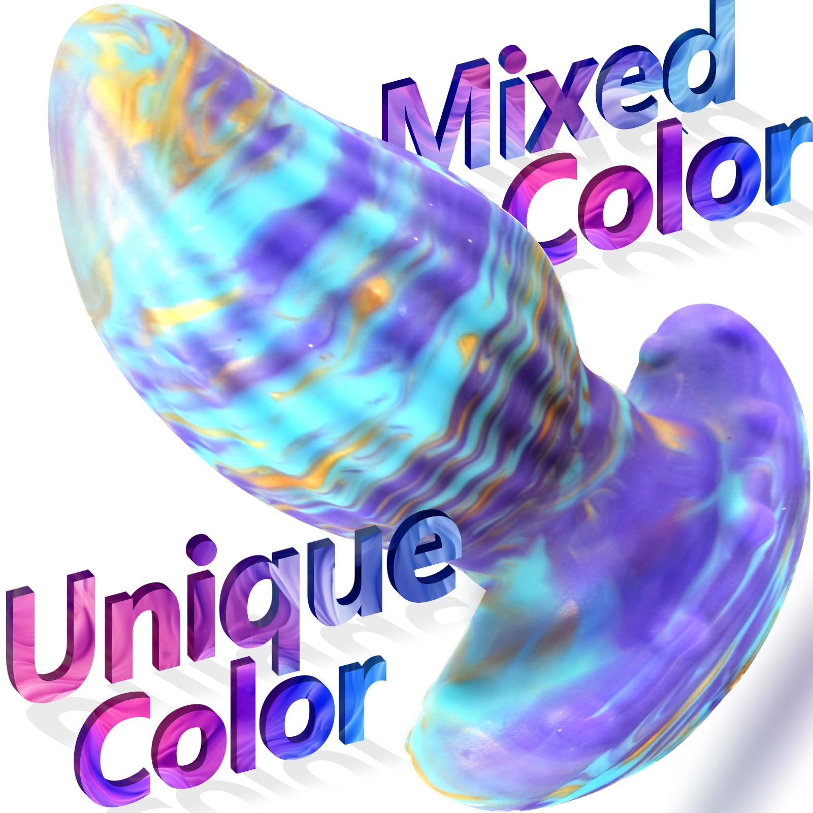 MEBAULT Anal Plug Butt Plug with Safe T-Shaped Base Mixed-Color Silicone Prostate Massager Dilator Sex Toy for Women Men Masturb