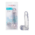 Calexotics Jelly Dong With Suction, Clear, 8''
