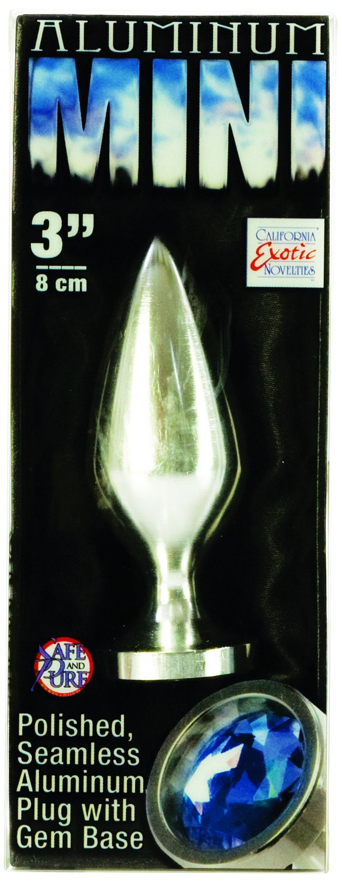 California Exotics Aluminum Mini Butt Plug, 4''