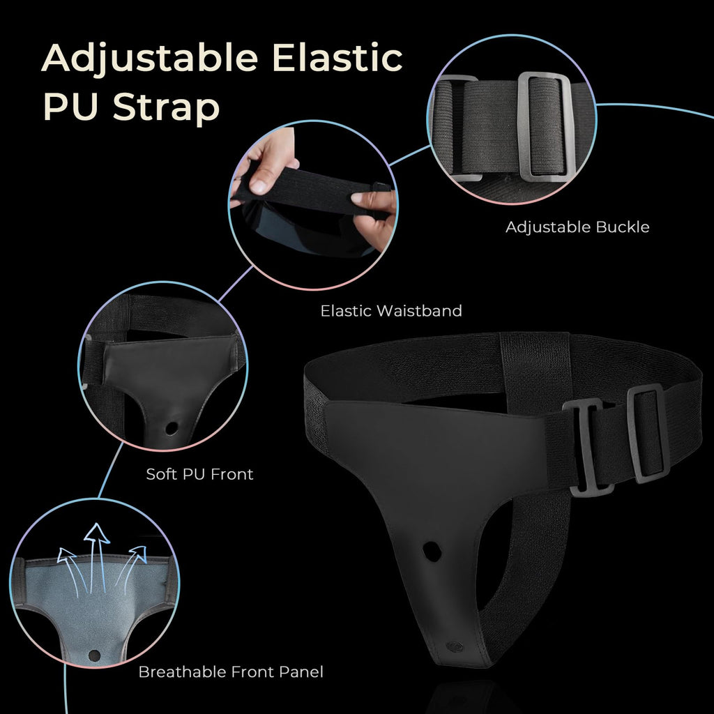Strap On Dildo Adult Sex Toys, Wearable Strapon Harness with 2 Removeable Realistic Silicone Anal Small Dildo, Adjustable Dildo