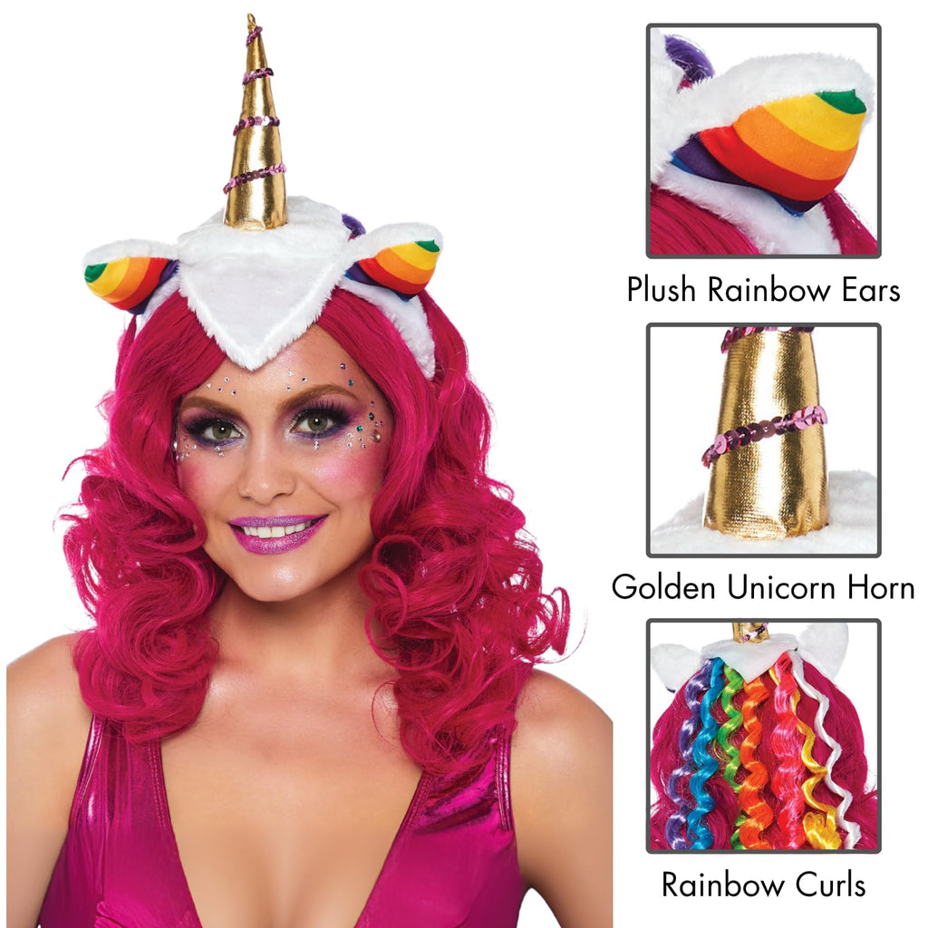 Rainbow Unicorn Headband O/S M