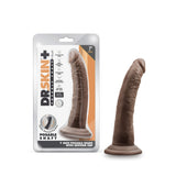 Dr. Skin Plus 7In Posable Dildo Chocolat