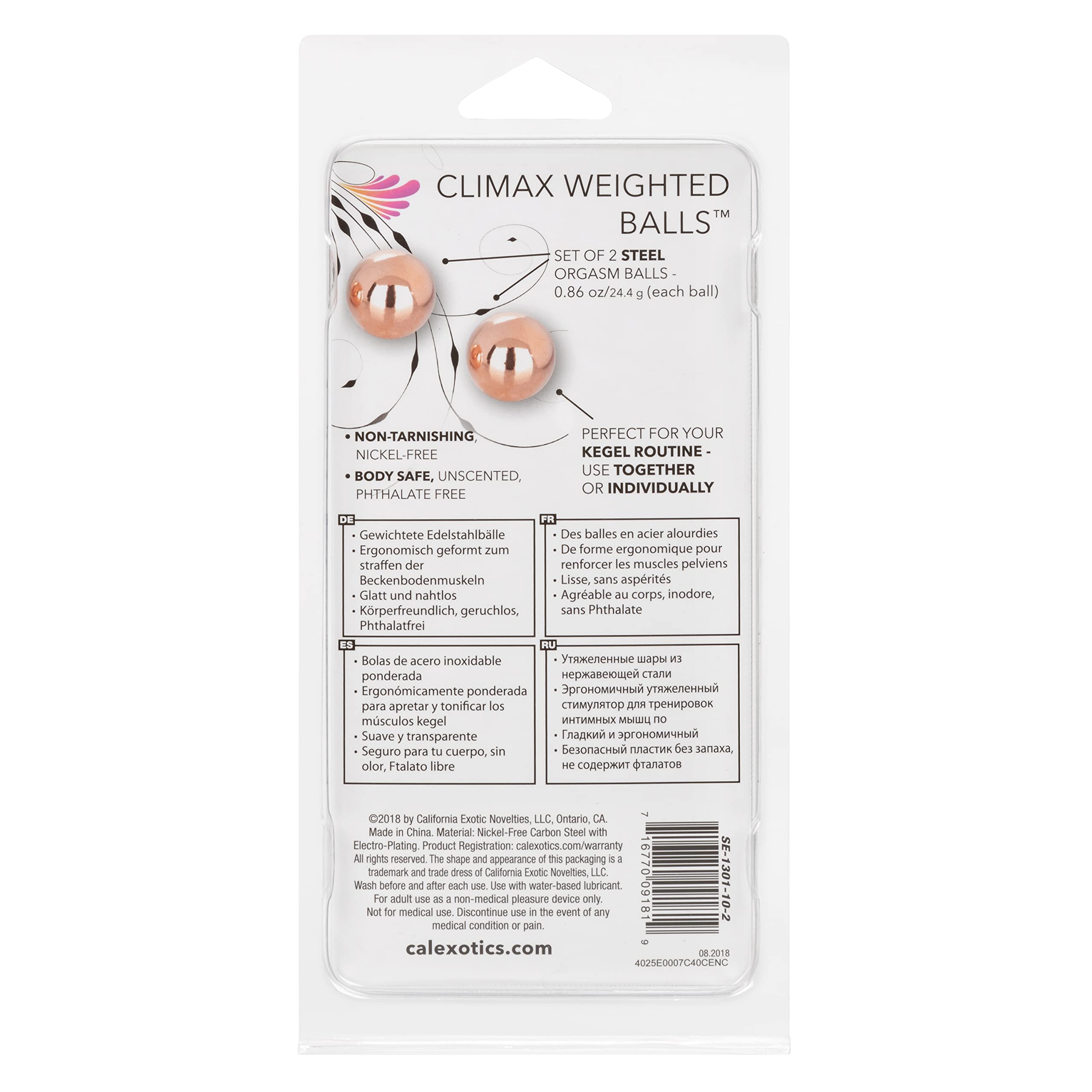 Calexotics Climax Weighted Balls