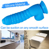 LZYAA Realistic Dildo, Liquid Silicone Material No Any Smell Adult Sex Toys Penis, Strong Suction Cup for Hand-Free 2 Balls G-Sp