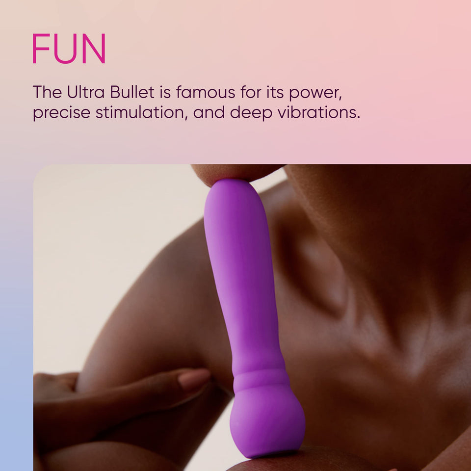 Femme Funn Ultra Bullet Sex Toys - 20 Vibration Modes, Waterproof, Quiet, Discreet Adult Toys - Premium Silicone Sex Toy with Ma