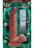 Nasstoys Lifelikes Vibrating Latin Knight Vibrator, Flesh, 8 Inch