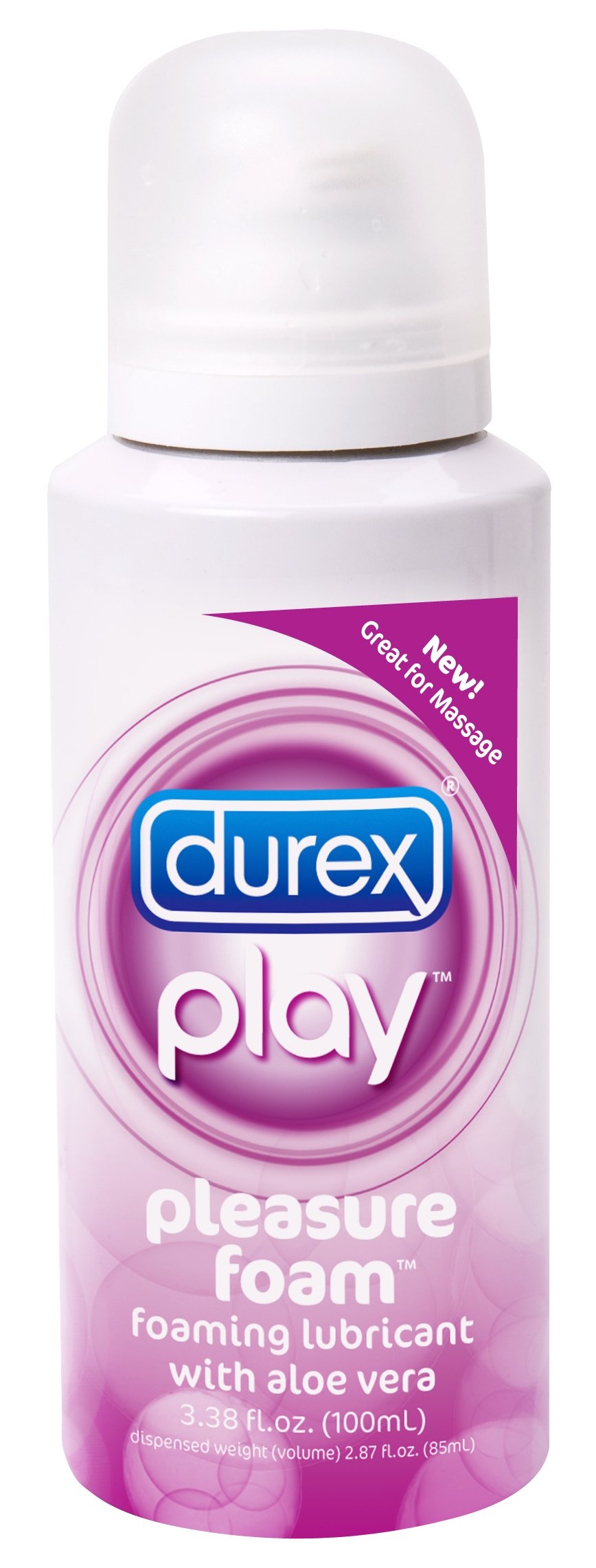 Durex Play Pleasure Foam, 3.38Fl-Ounce, 0.28 Bottle (Pack Of 2)