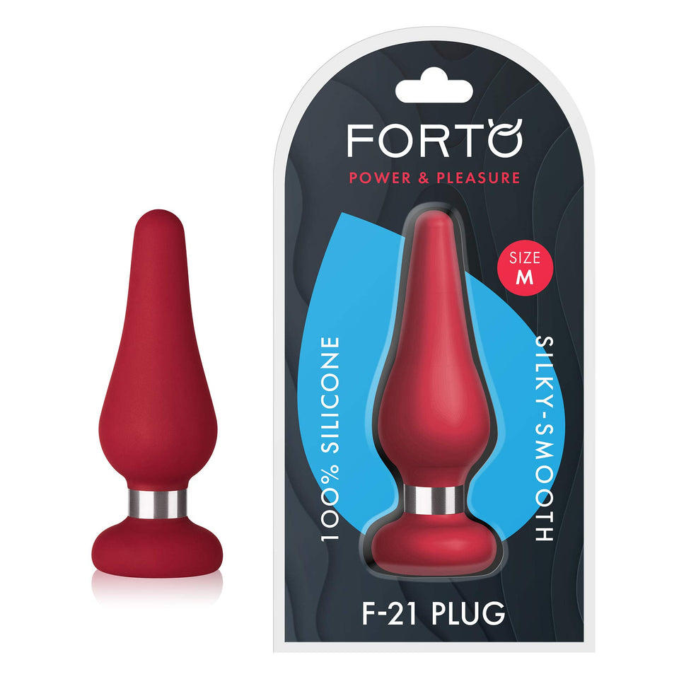 Forto F-21 Silicone Anal Plugs Training Set Anus Dilator Anal Ball Men Women/Butt Plug Trainer Kit for More Comfortable Intercou