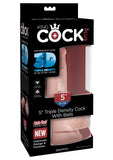 King Cock Plus 5In Triple Den Cock/Balls