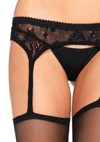 Leg Avenue Sheer Stockings With Attached Garterbelt