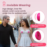 Nipple Sex Toys - Clamp-Sucker Combo, Nipple Vibrator Lightweight Wearable Vibrating Nipple Clamps, Remote Control Vibrators, BD