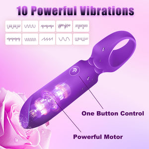 LUKIKI Bullet Vibrator Adult Toy - Female Sex Toys with 10 Vibration Modes, Mini G Spot Vibrator for Nipple Clitoral Stimulation