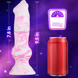 2.88Diameter Huge Realistic Dog Knot Dildo,9.5 Inch Silicone Big Thick Bad Wolf Dildos with Suction Cup,Fantasy Canine Animal Dr