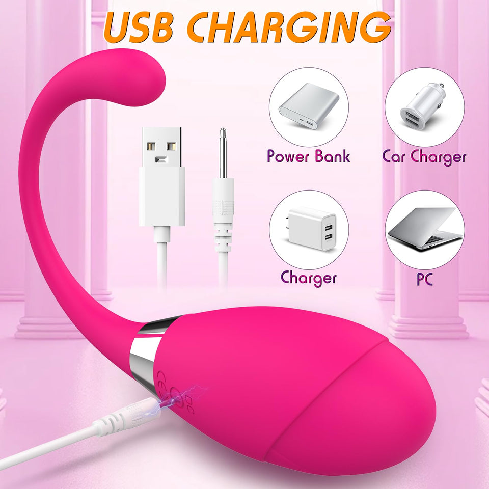 Remote Control Vibrator Bullet G Spot Wearable Panty Vibrator, Egg Mini Vibrators for Clitoral Vagina Stimulator Rose Anal Dildo