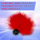 BDSM Adult Sexy Feather Teasing Toys Role Play Romantic Night Costume Feather for Male and Female(Red)