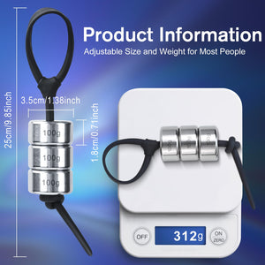 Sex Toys Metal Penis Trainers - Adult Toys Penis Extender with Adjustable Cock Ring, Sex Toys for Men Penis Enlargement Extensio