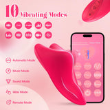 Remote Control Vibrator Couples Sex Toys, App Cellphone Wearable Couple Vibrator with Remote, Vibrating Panties with 10 Vibratio