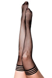 Kixies Sam Black Fishnet Size C