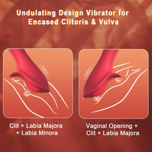 Vibrator Wand Women Sex Toys - 3 In 1 Clitoris Vagina Labia Vibrator, LCD Clitoral Stimulator 9 Vibration, Vibrating Nipple Bull